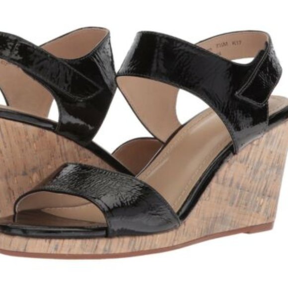 Johnston & Murphy Shoes - Johnston & Murphy $198 Glenna Black Sandals SZ 10